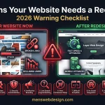 10 signs your website needs a redesign in 2026 — warning signs checklist for business owners